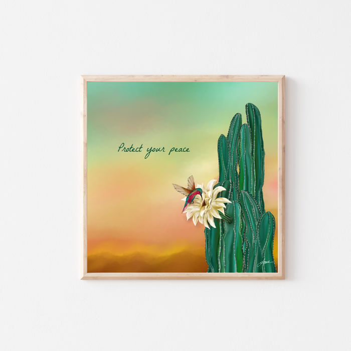 Protect Your Peace | Quote Art Print