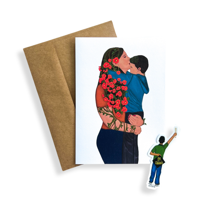 Forever My Little Boy | Card and Sticker Bundle