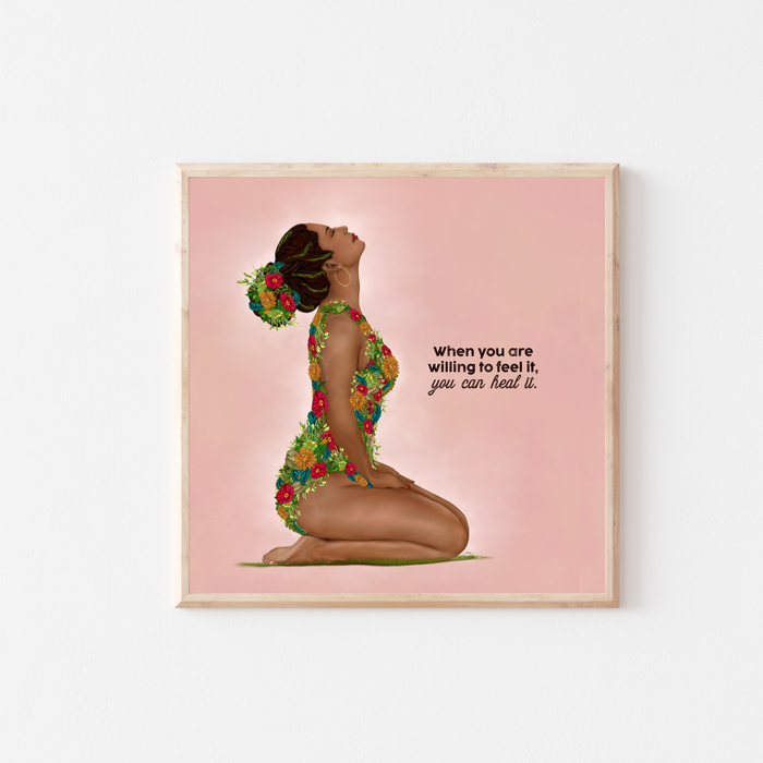 Sweet Surrender | Mini Art Print with Quote | LAST CHANCE