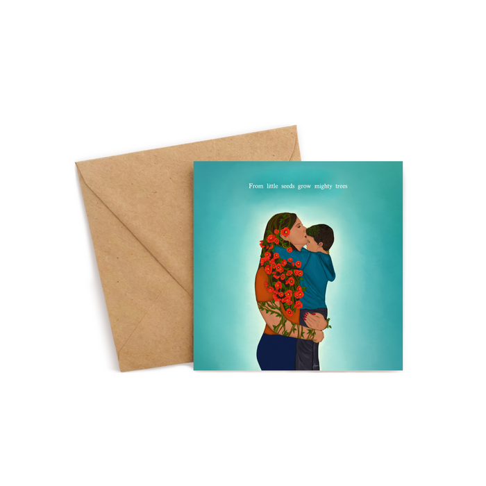 Forever My Little Boy with Quote | Greeting Card