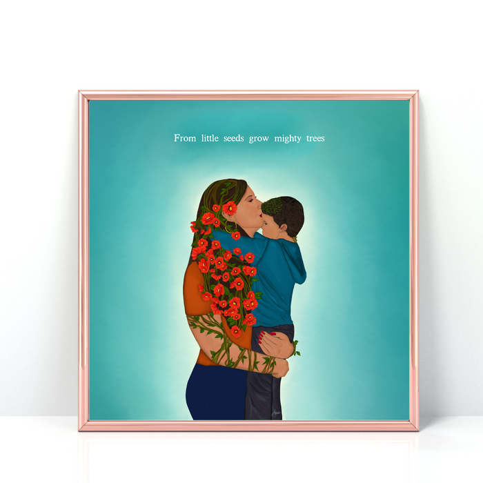 Forever My Little Boy | Quote Art Print