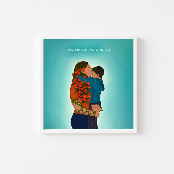 Forever My Little Boy | Quote Art Print