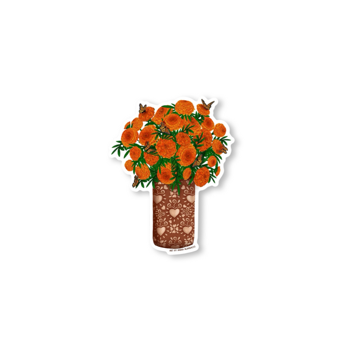 Marigolds and Monarchs | Sticker | NEW