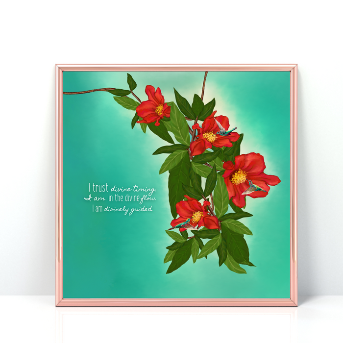 Trusting Divine Timing | Quote Art Print | NEW