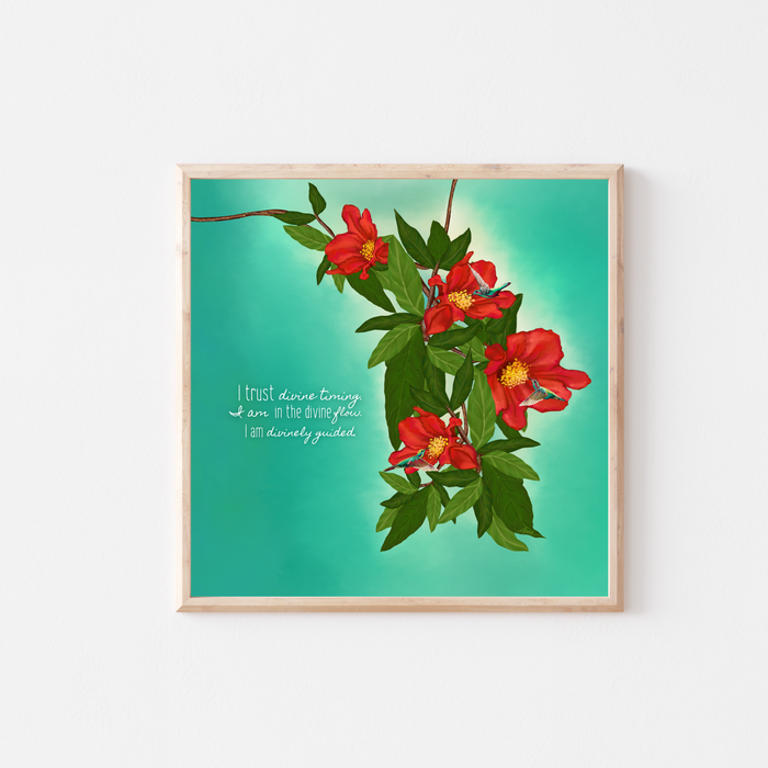 Trusting Divine Timing | Quote Art Print | NEW