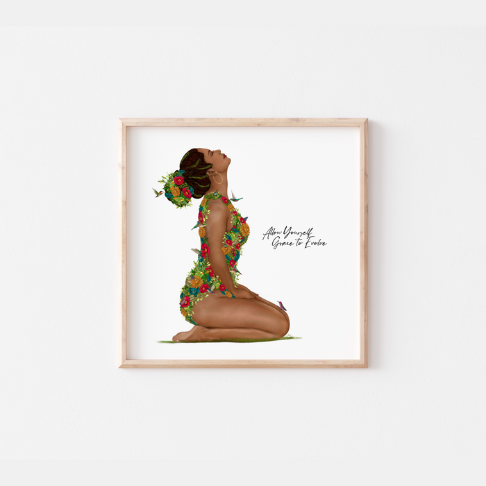 Evolving with Grace | Quote Art Print | NEW
