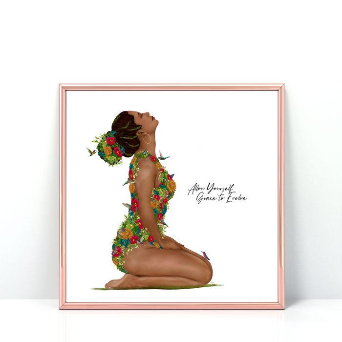 Evolving with Grace | Quote Art Print | NEW