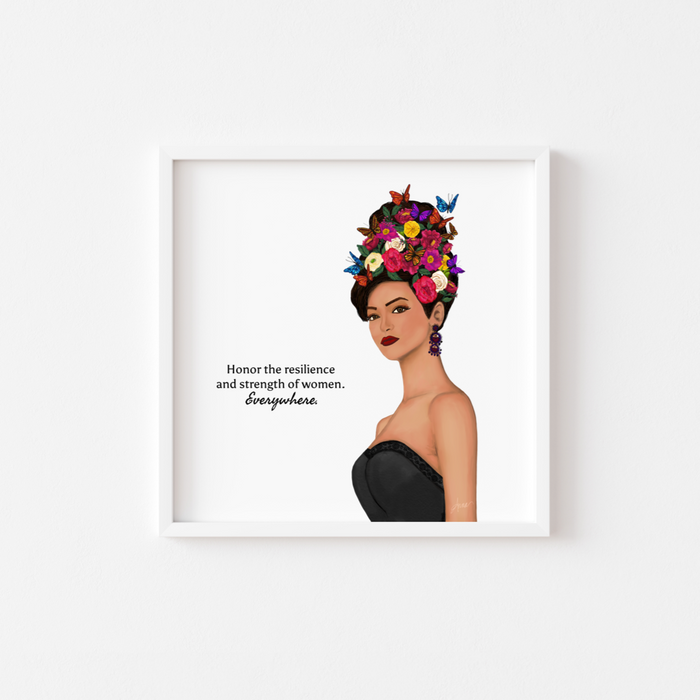 Resilient and Strong | Mini Art Print with Quote