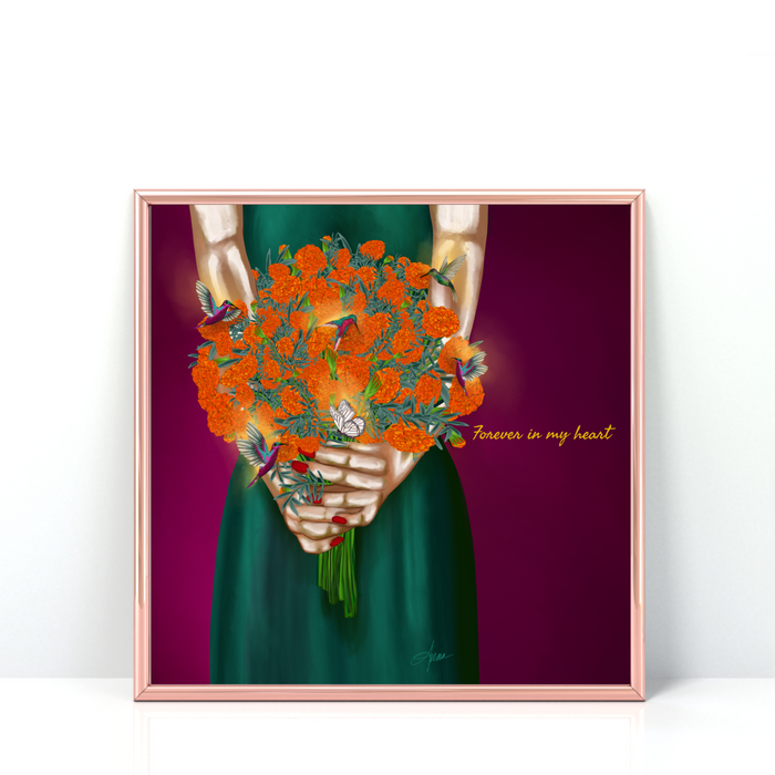 Forever In My Heart | Quote Art Print