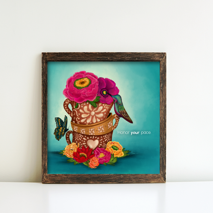Honor Your Pace | Quote Art Print | NEW