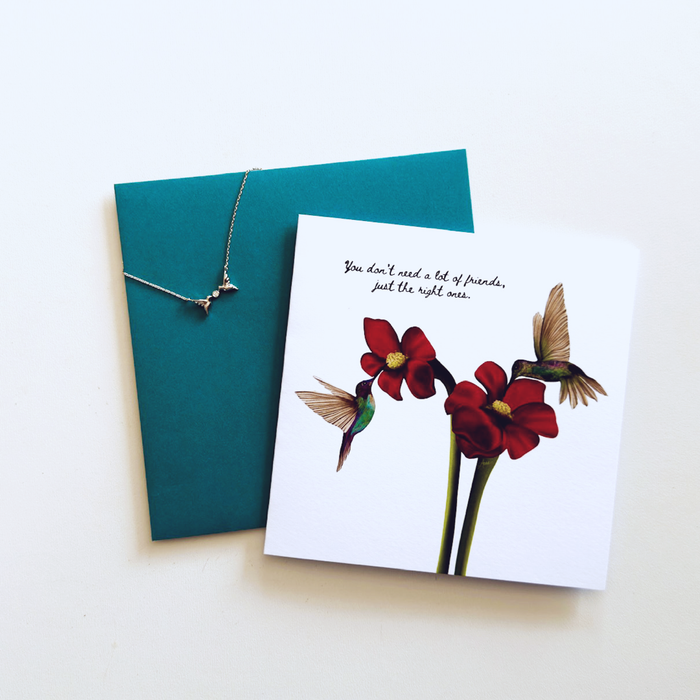 Best Friends | Card and Pendant Necklace | Gift Set