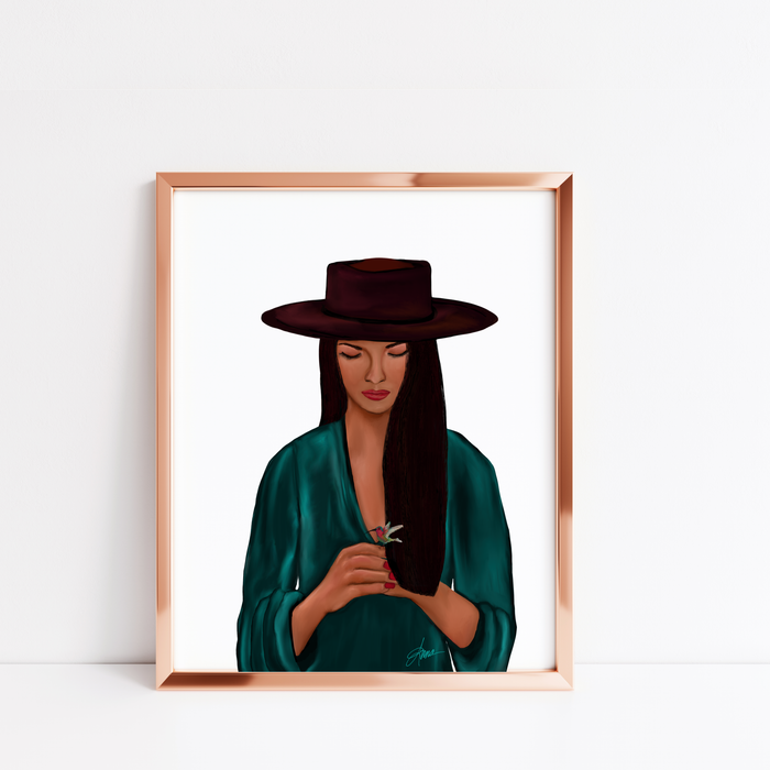Life teaches, love reveals. | Mini Art Print with Quote | LAST CHANCE