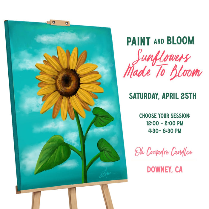 Paint & Bloom: Sunflowers | April 25th | Downey, CA
