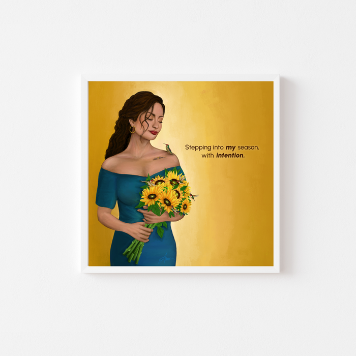 In My Sunflower Season | Quote Art Print | NEW