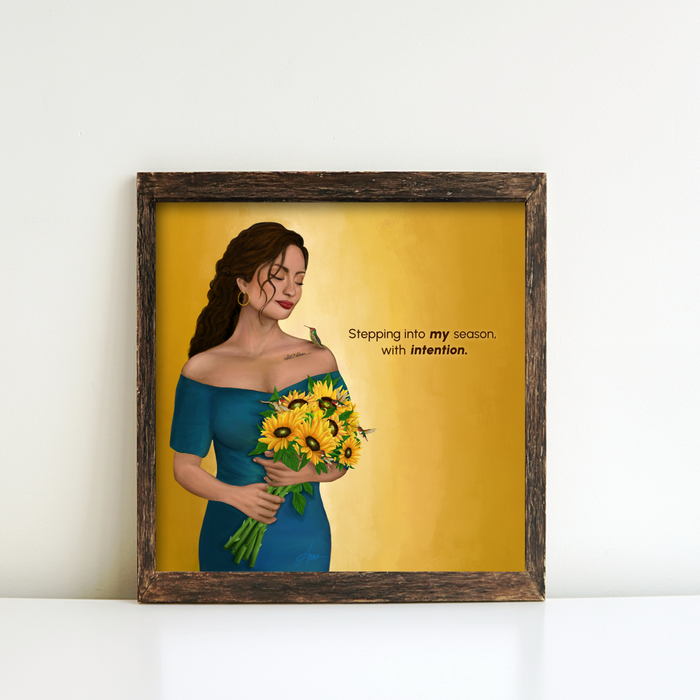 In My Sunflower Season | Quote Art Print | NEW