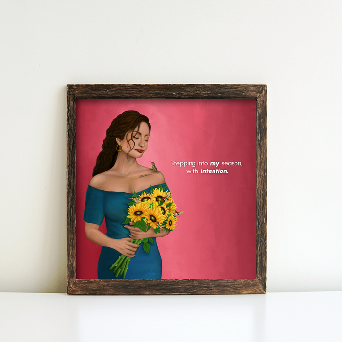In My Sunflower Season | Quote Art Print | NEW