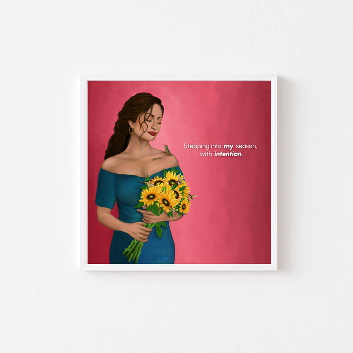 In My Sunflower Season | Quote Art Print | NEW