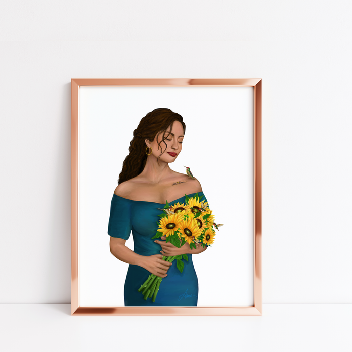 In My Sunflower Season | Quote Art Print | NEW
