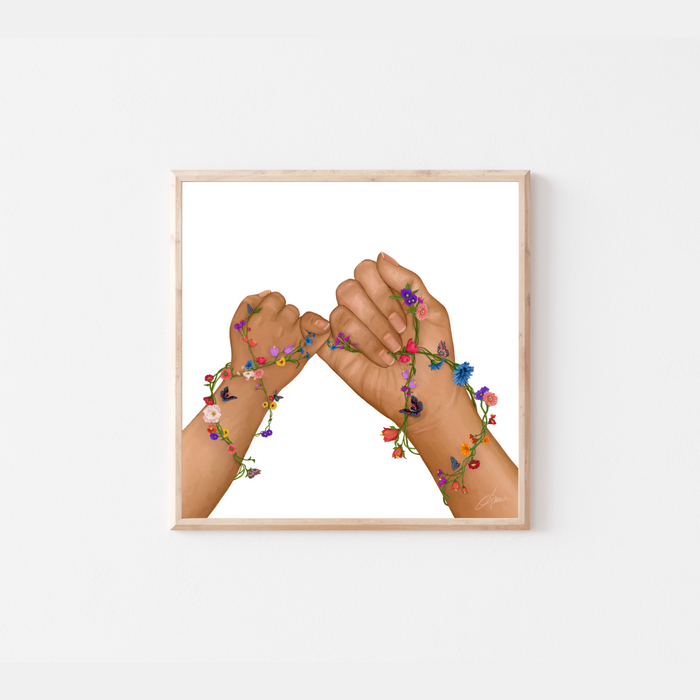 Pinky Promise, Love You Forever | Art Print | NEW