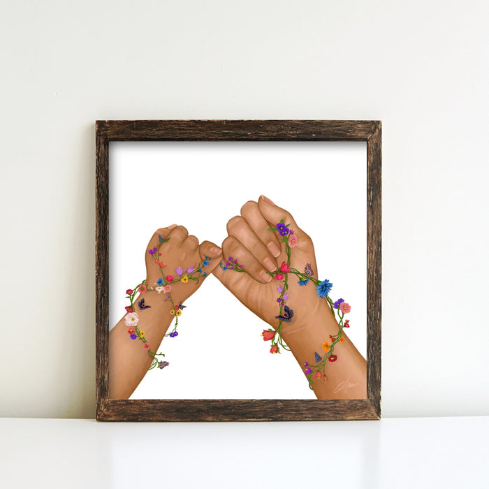 Pinky Promise, Love You Forever | Art Print | NEW