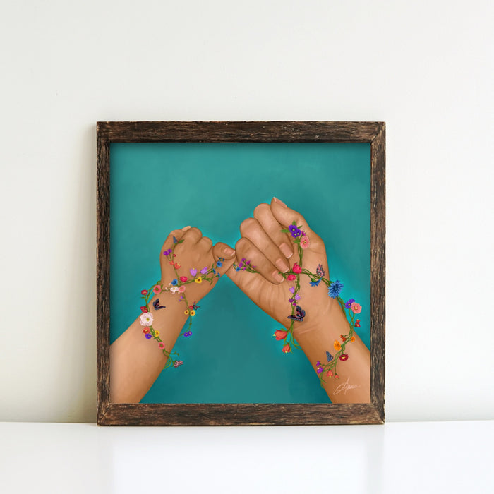 Pinky Promise, Love You Forever | Art Print | NEW
