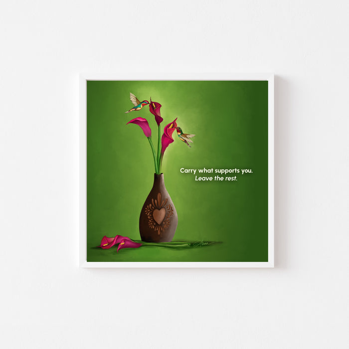 What Remains Is Love | Quote Art Print | NEW