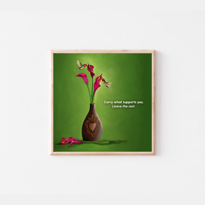 What Remains Is Love | Quote Art Print | NEW