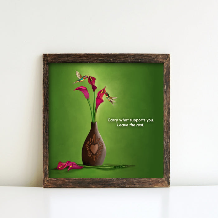 What Remains Is Love | Quote Art Print | NEW