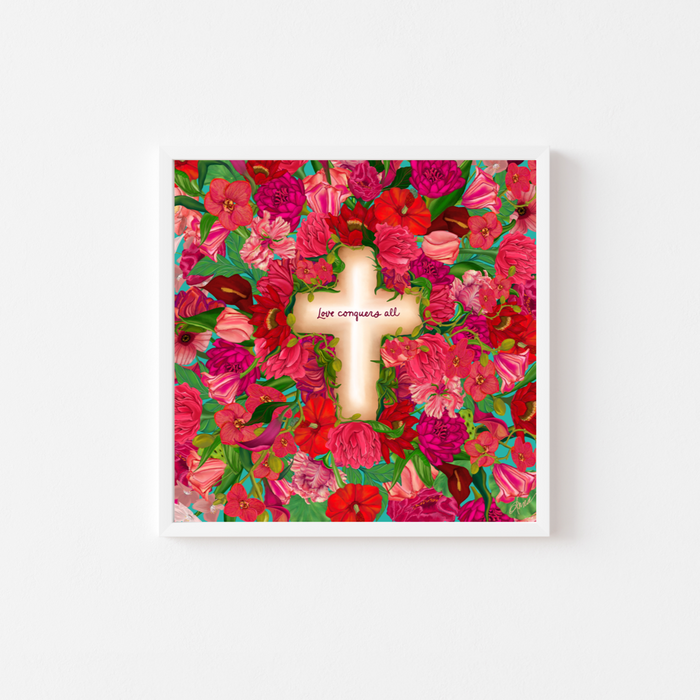Love Conquers All | Quote Art Print