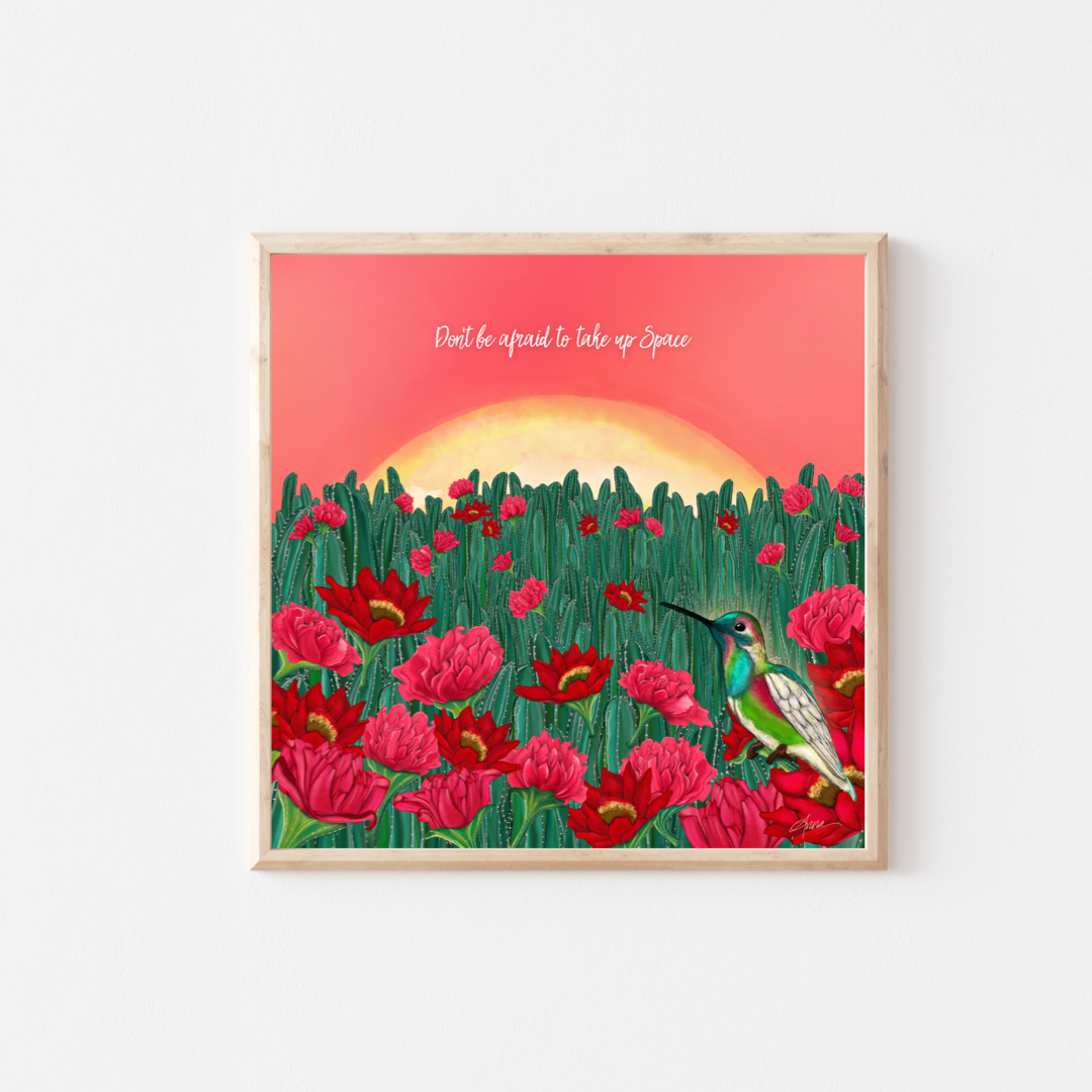Take Up Space Quote Art Print NEW Art by Anna Alvarado