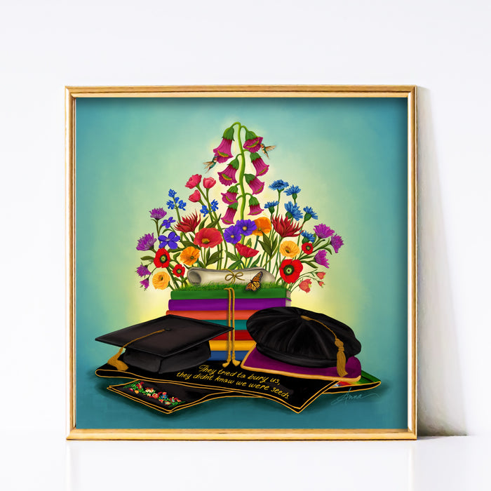 Rooted and Rising | Quote Art Print | NEW