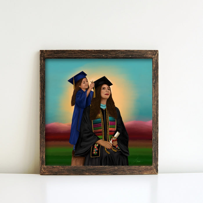 She Helped Me Get Here | Art Print | NEW