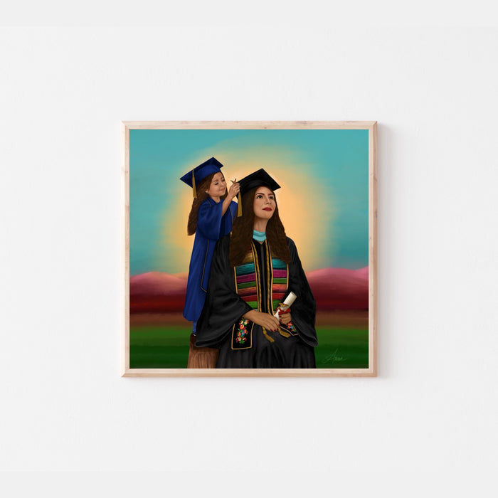 She Helped Me Get Here | Art Print | NEW