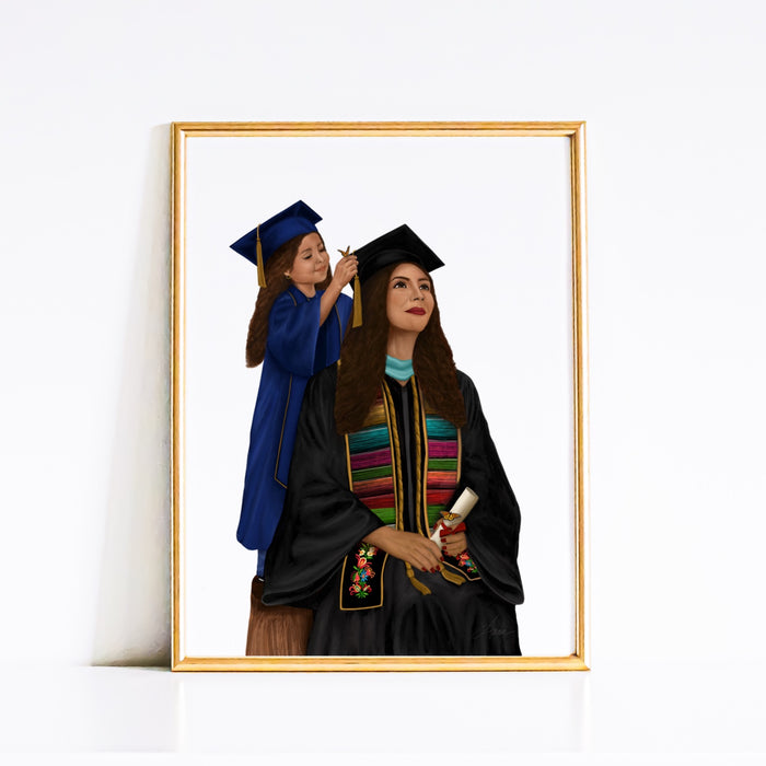 She Helped Me Get Here | Art Print | NEW