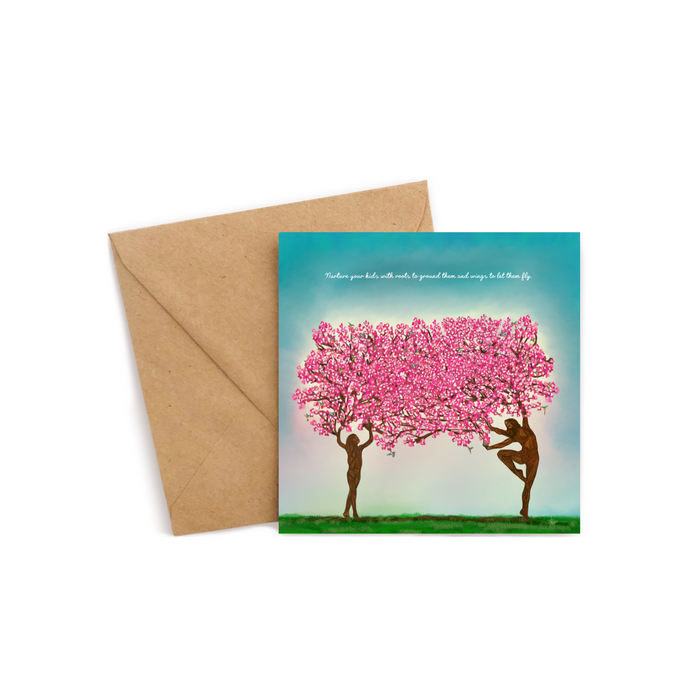 Rooted in Strength and Beauty with Quote | Greeting Card