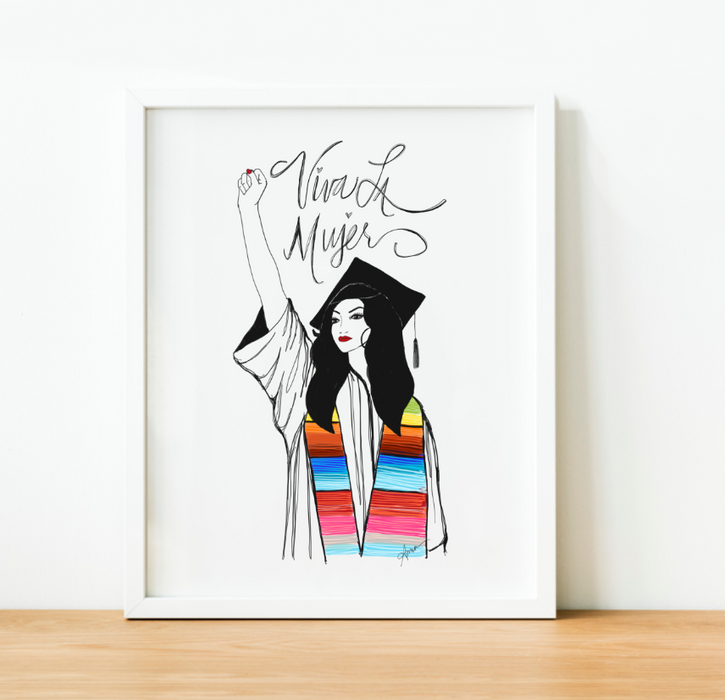 Viva La Mujer Graduate | Art Print