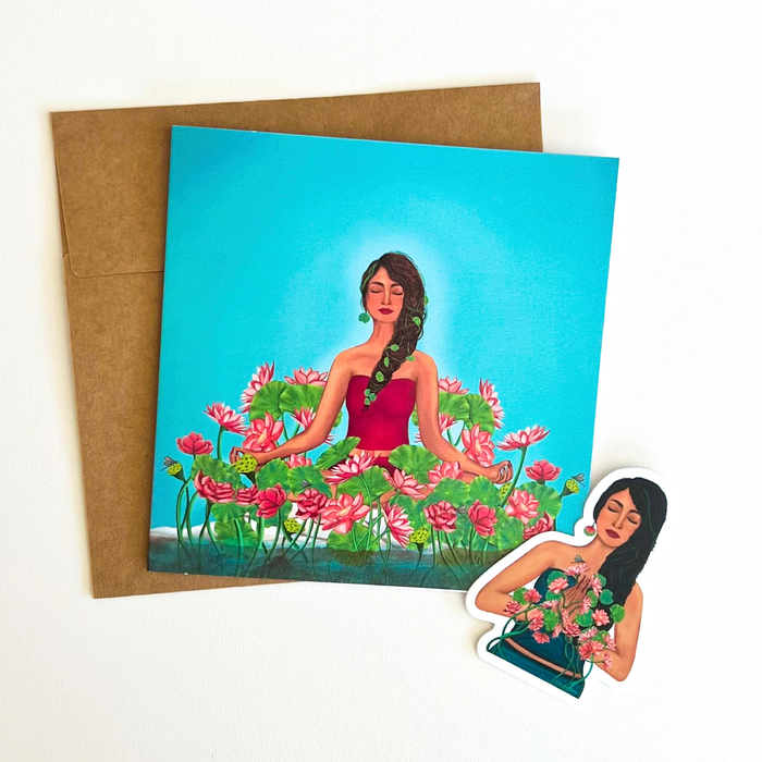 Blooming Gracefully  | Card and Sticker Bundle